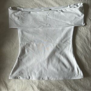 White Off-Shoulder Top